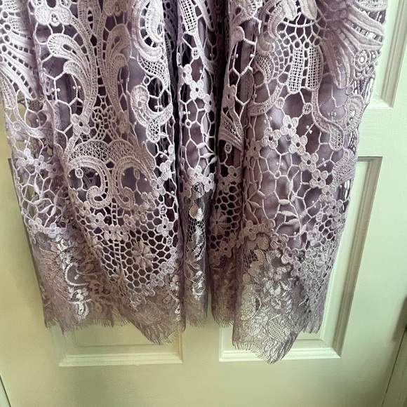 NWT Nordstrom French Connection lavender lace sleeveless dress Size 6/8 - Picture 7 of 9